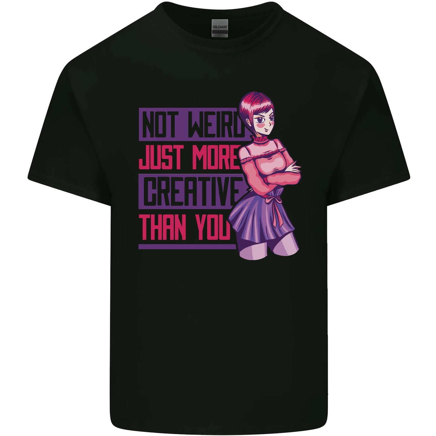 Not Weird Just More Creative Than You Art Mens Light Cotton T-Shirt