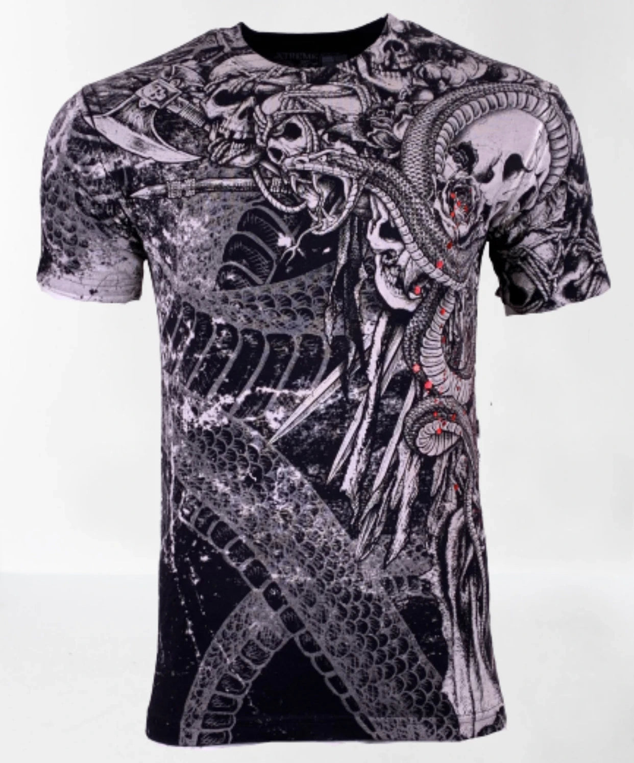 Xtreme Couture Affliction Men's T-Shirt ASHES & DUST Black Skull S-3XL