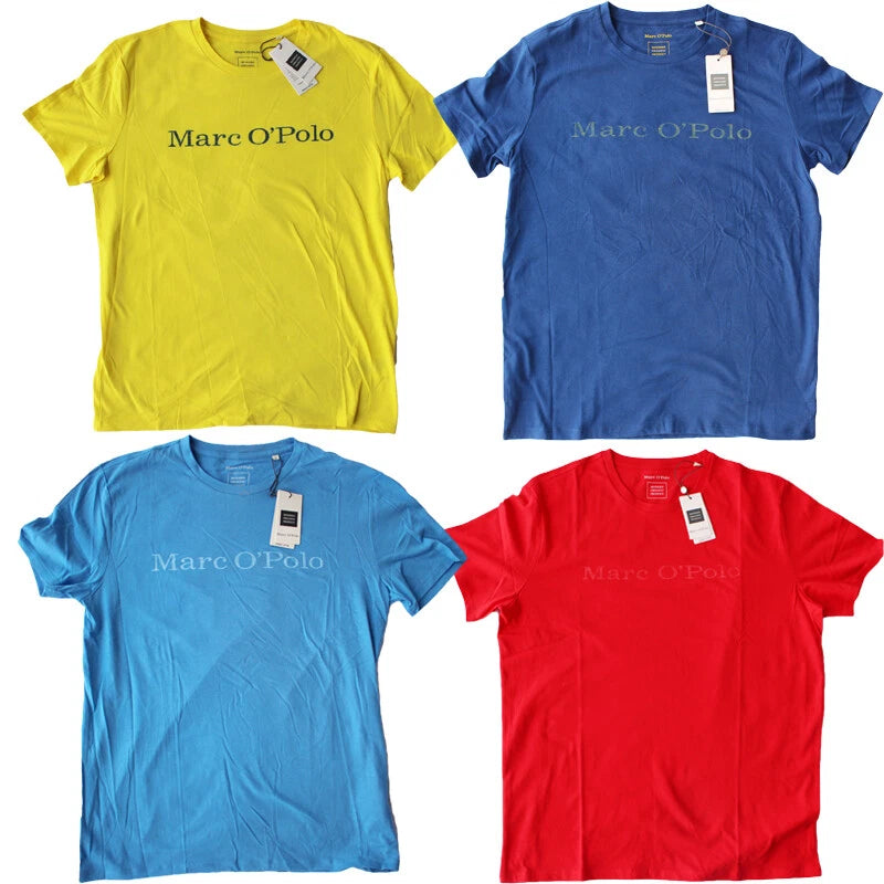 Marc O'Polo Men's Men T-Shirt Logo Regular Fit Modern Organic Tee Summer