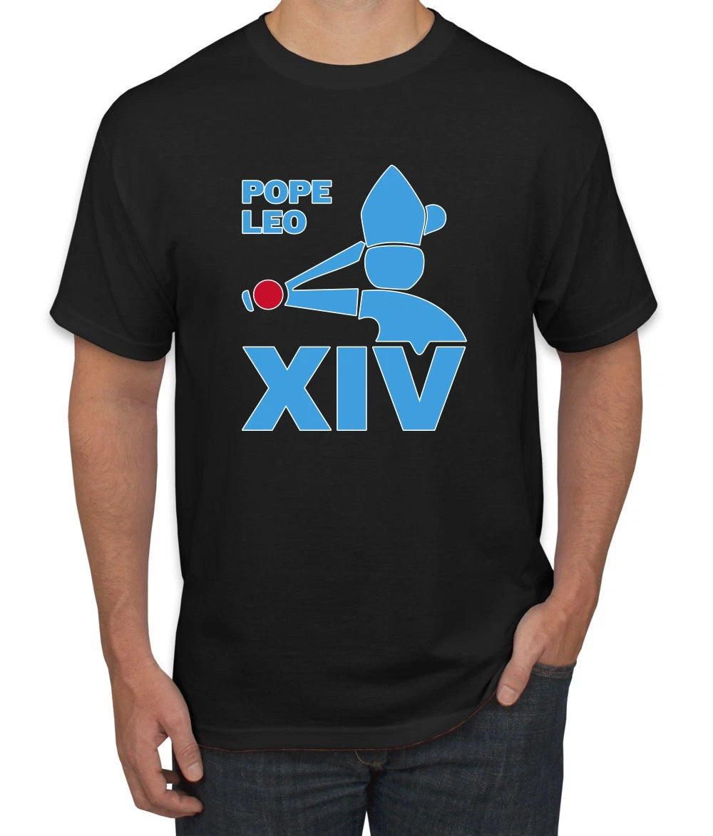 Chicago Pope Leo X1V Funny Classic Retro Baseball Logo Men's T-Shirt