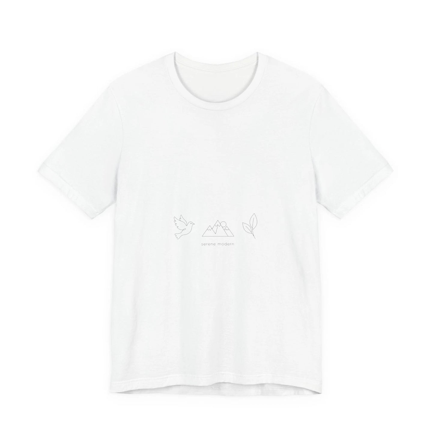 One-Line Plant Illustration Tee | Minimalist Single Continuous Line Art
