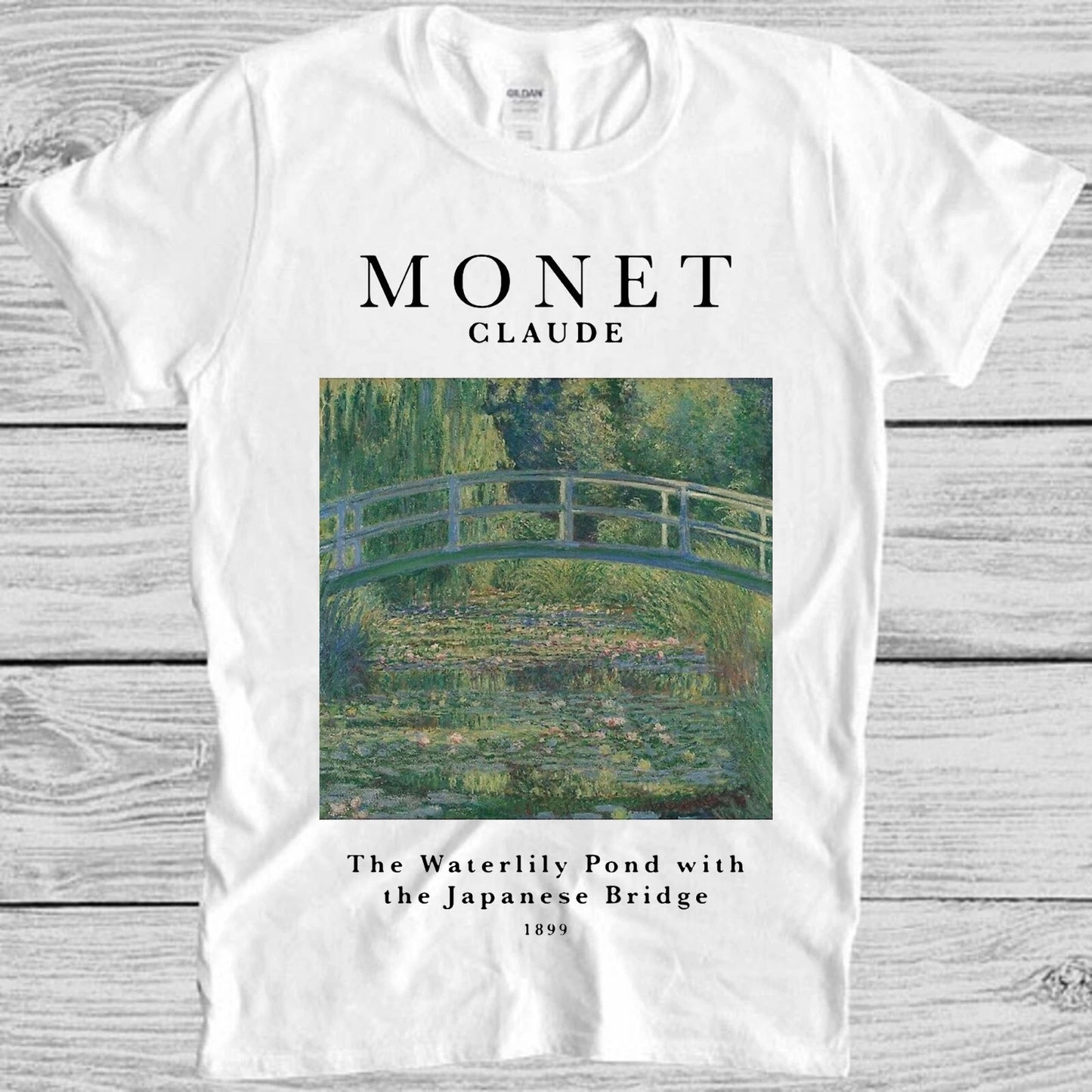 Claude Monet Waterlily Pond Art Exhibition Art Meme Gift Tee T Shirt 8009