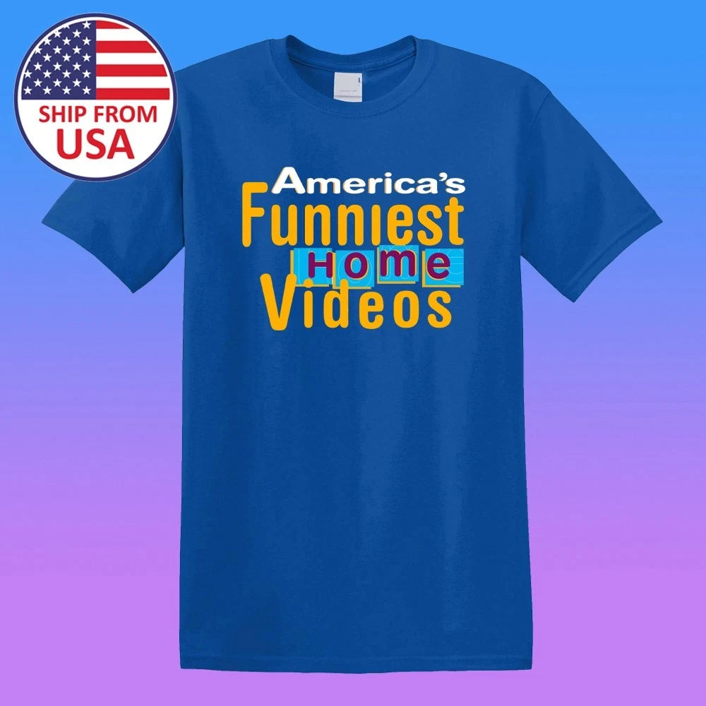 America's Funniest Home Video Retro TV Show Men's Blue Size S-5XL