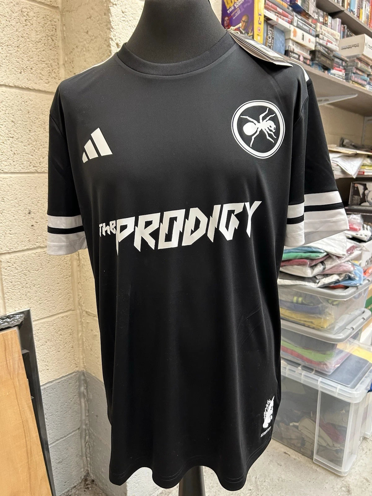 The Prodigy Keith Flint Football Shirt  Adidas custom Size Medium