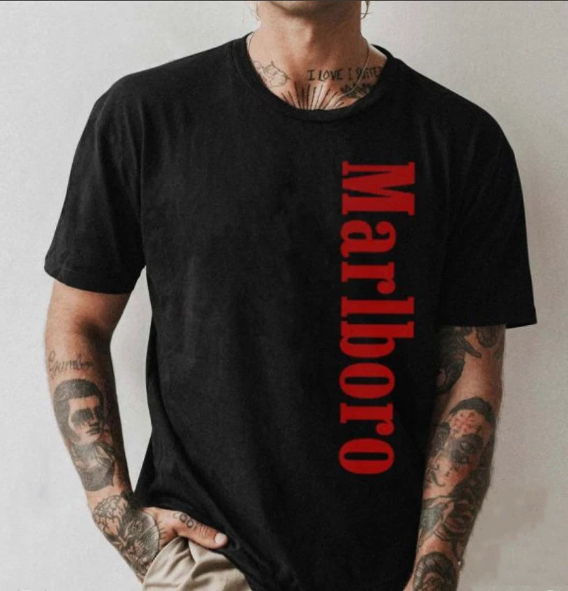 VTG Marlboro T-Shirt Vintage Classic Logo Graphic Tee Retro Style S-5XL