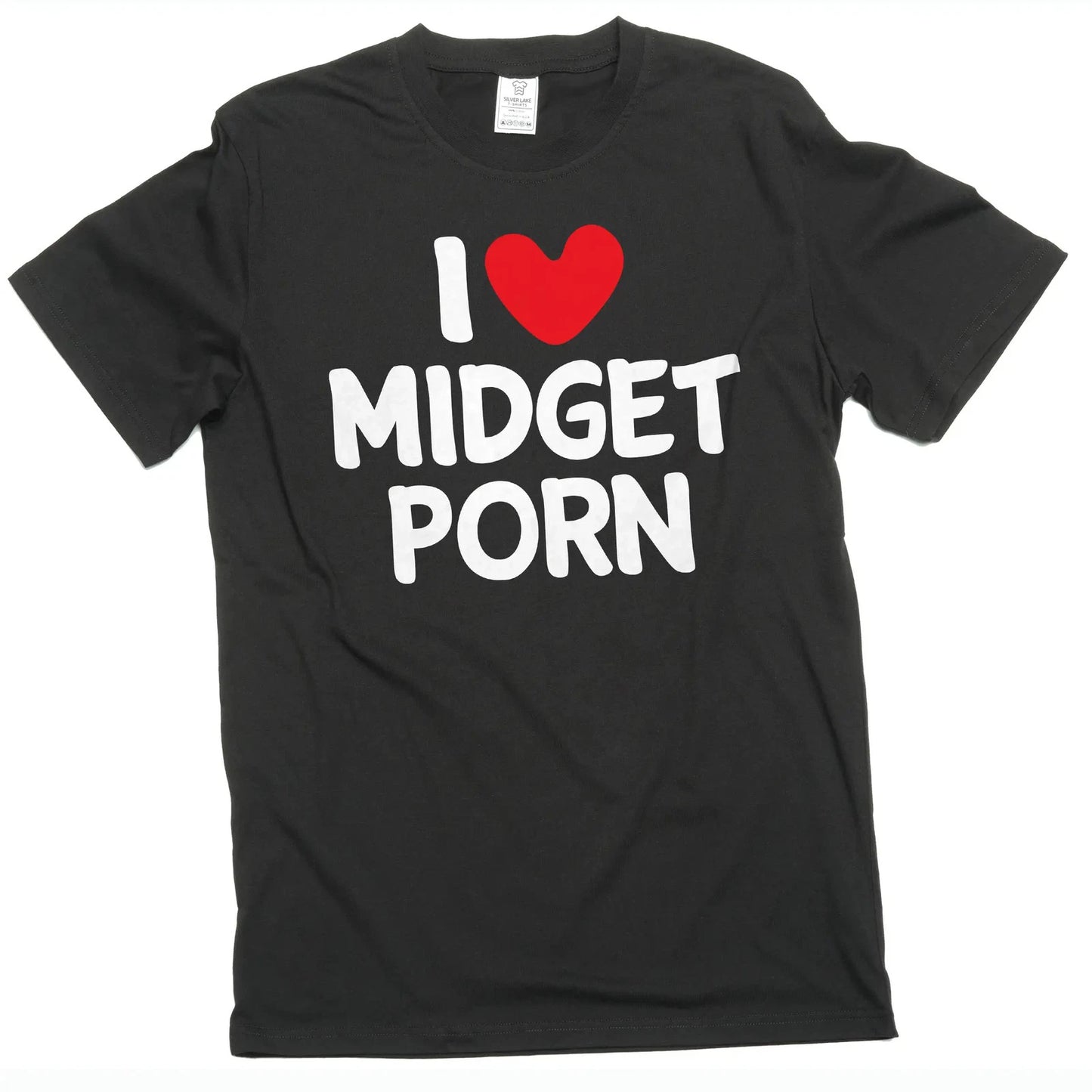 Men's funny I love Midget Porn inappropriate T-shirt