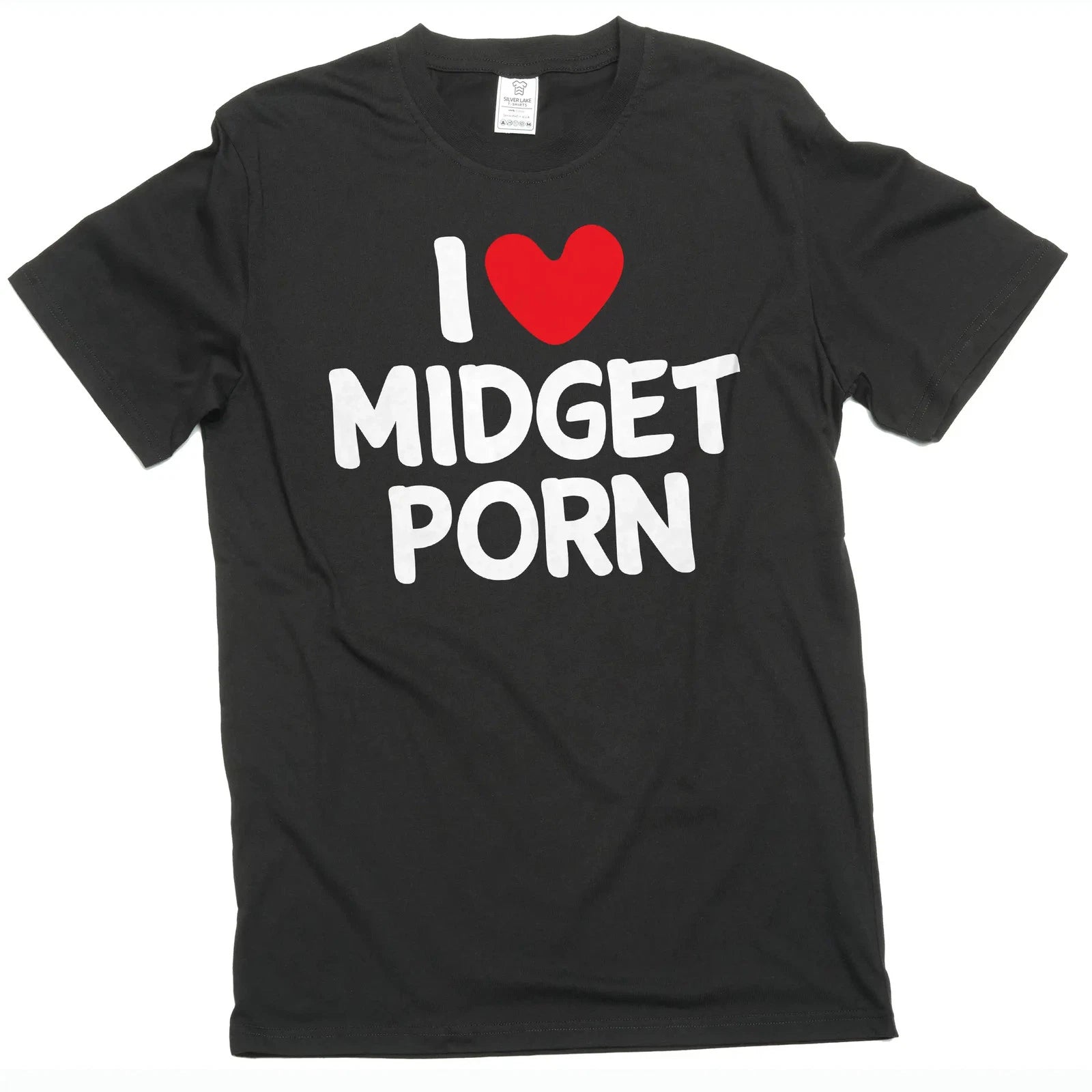 Men's funny I love Midget Porn inappropriate T-shirt