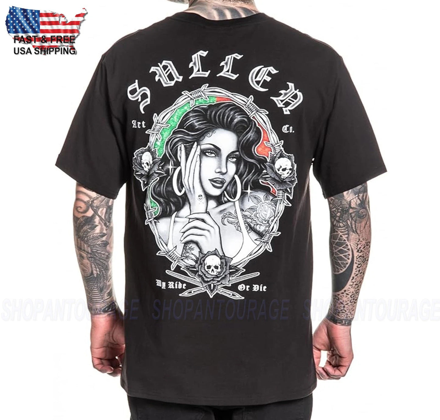 Sullen Art Collective My Ride Or Die Standard SCM7972 Short Sleeve Men`s T-shirt