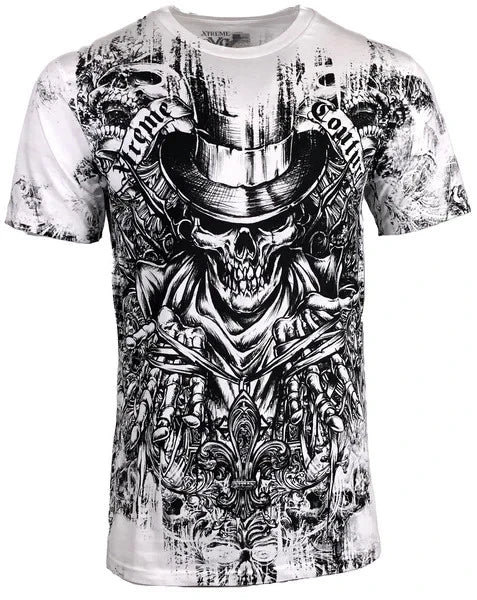 XTREME COUTURE by AFFLICTION White OFFERING Short Sleeve Slim Fit T-shirt NWT