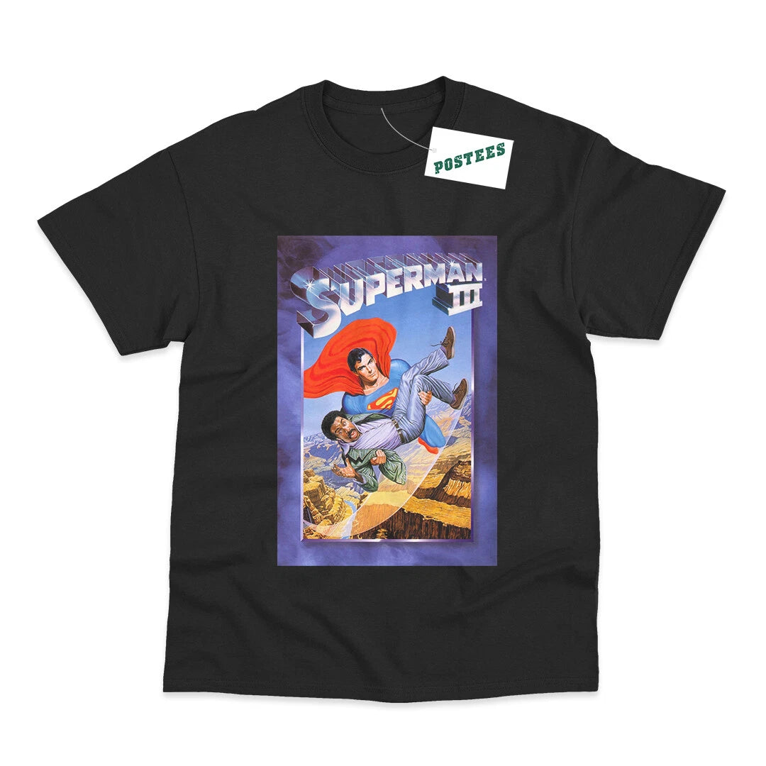 Retro Movie Poster Inspired By Superman III DTG Printed T-Shirt