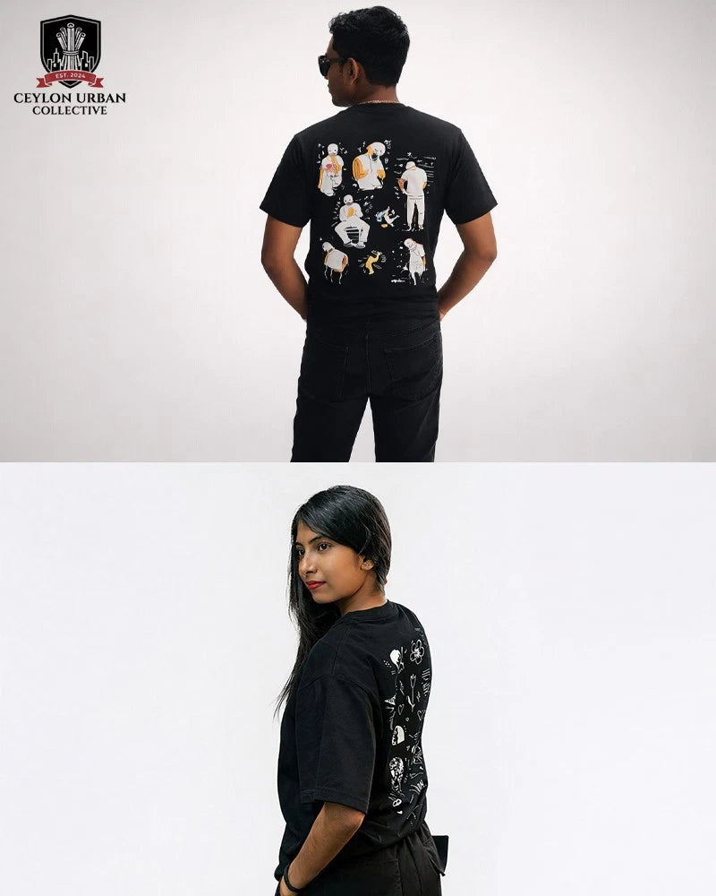 RIVALS Custom Doodle T-Shirt Personalized Graphic Tee 8 Colors S-XL Men Women