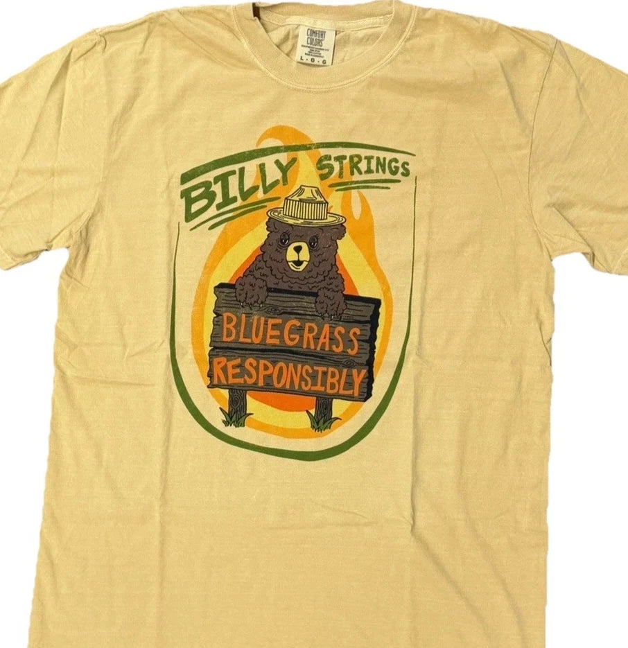Billy Strings Official 2026 Spring Tour Bluegrass Responsibly T-Shirt