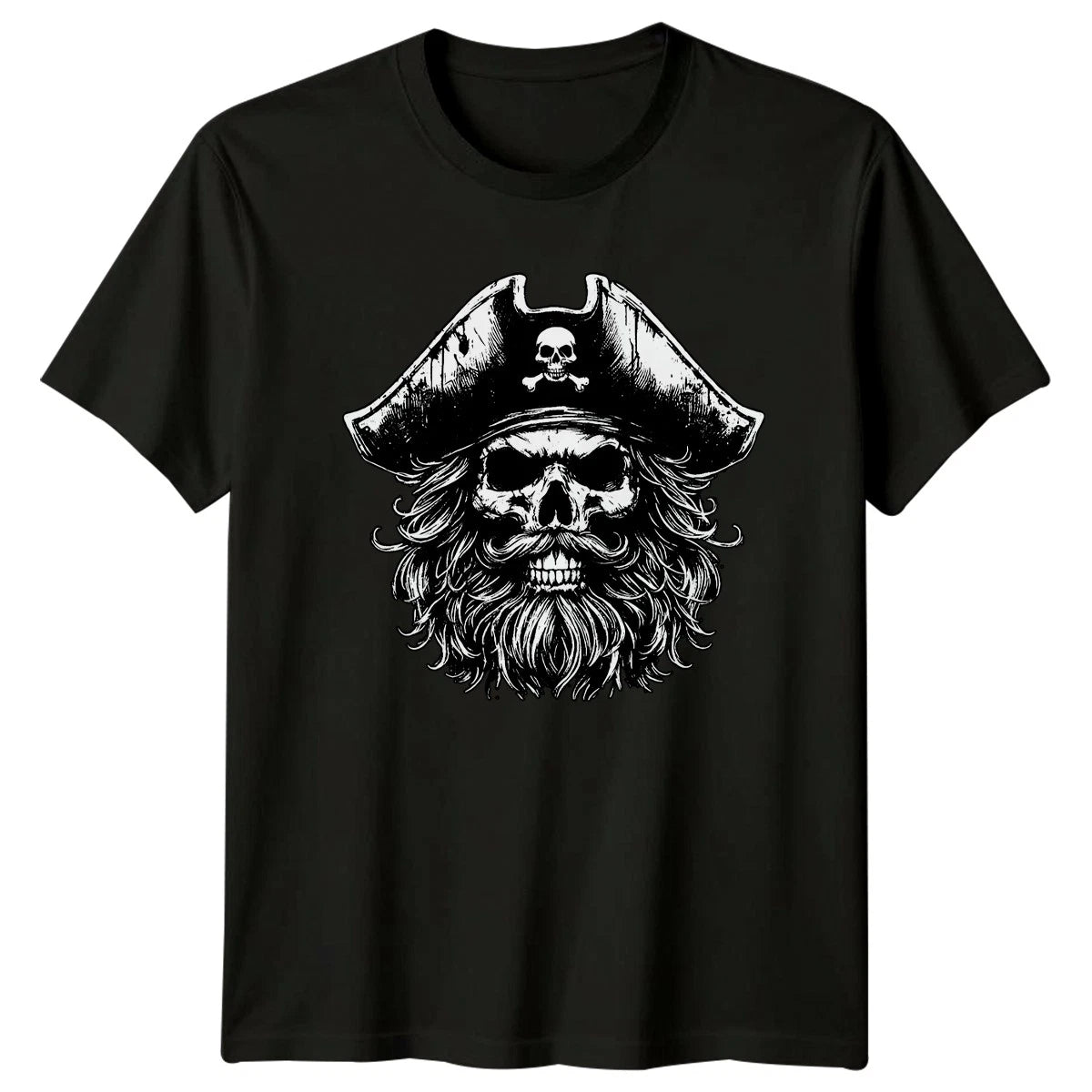 Pirate Skull Head Mens T-Shirt Pirate Gift For Him