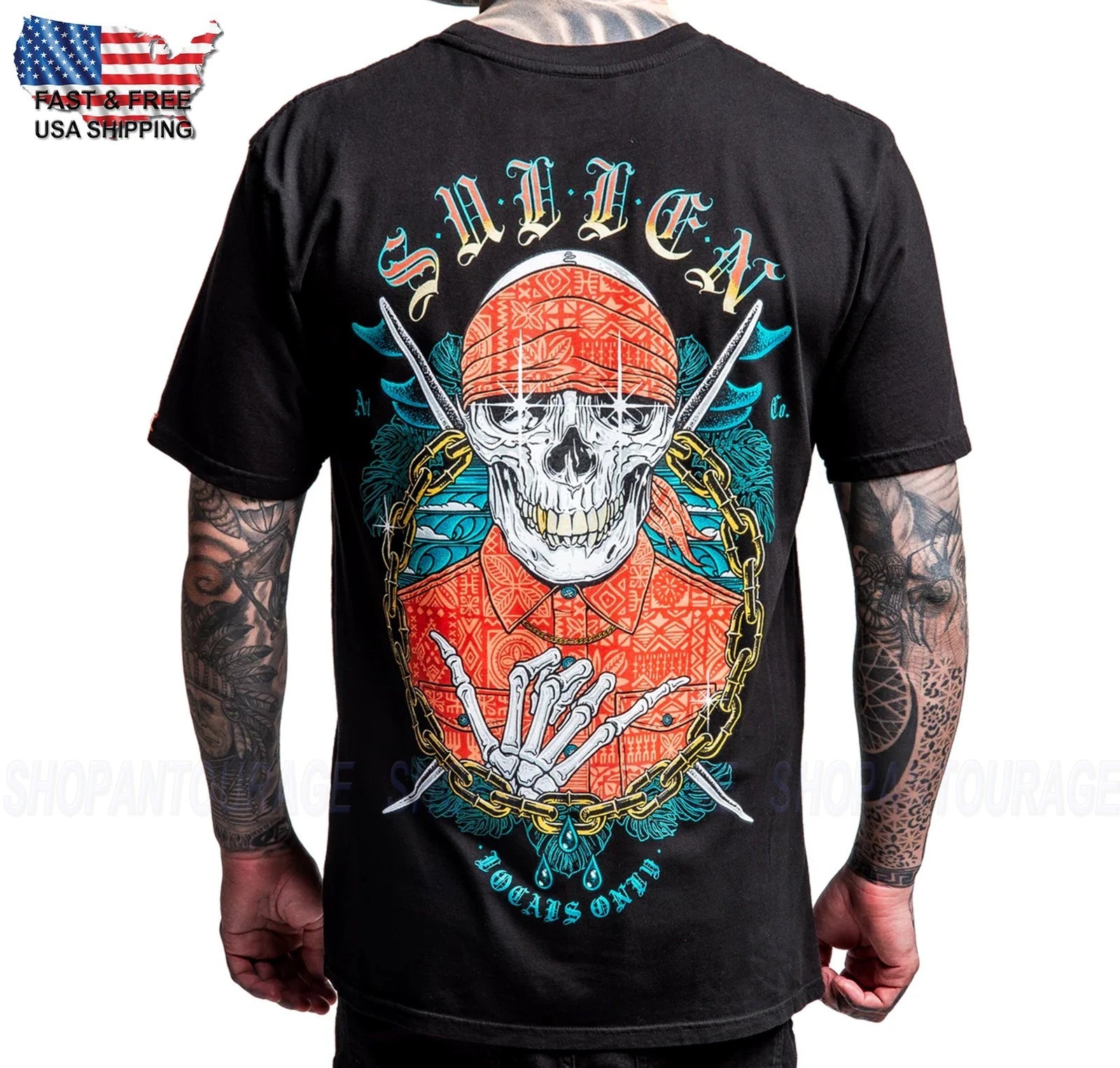 Sullen Art Collective Locals Premium Fit SCM8047 Short Sleeve T-shirt For Men