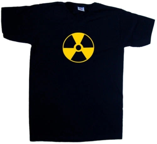 Nuclear Radiation Radioactive Funny V-Neck T-Shirt