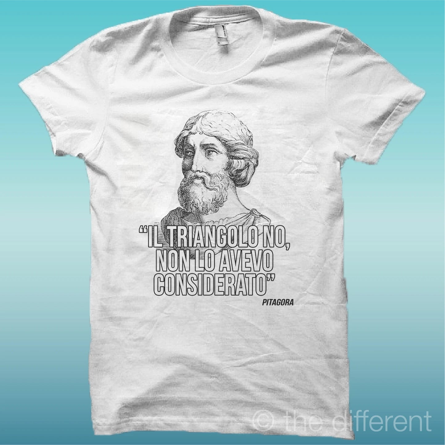 Men's T-Shirt Funny Quote Pythagoras Gift Idea Road To Happiness