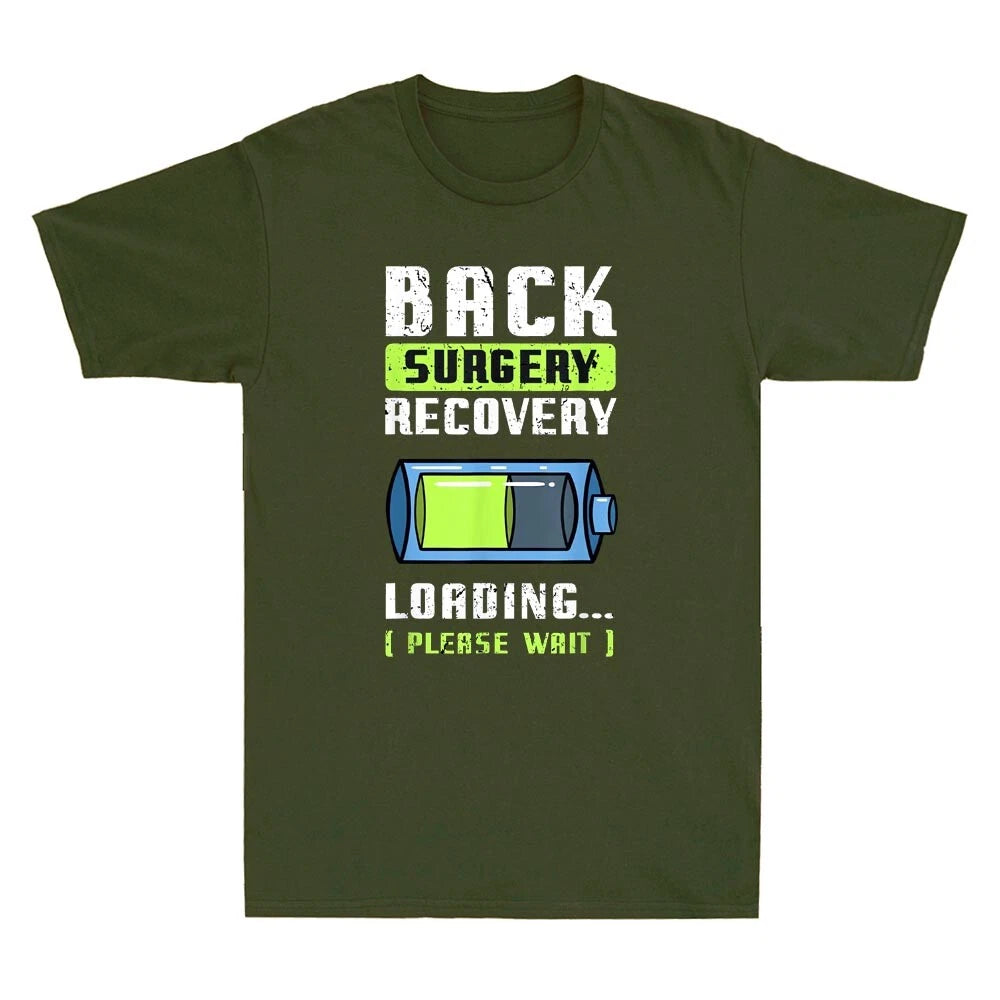 Back Surgery Survivor Lumbar Spine Recovery Spinal Fusion Vintage Men's T-Shirt