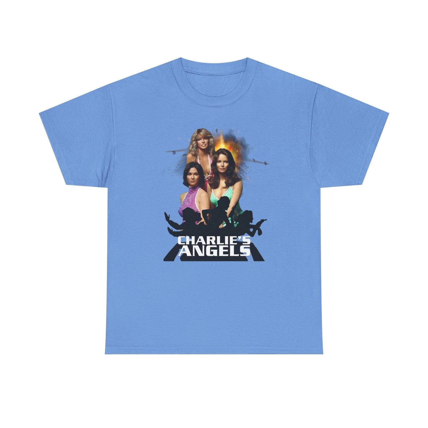 Charlies Angels Unisex Heavy Cotton Tee, Classic TV Show Fan Gift, 70s retro