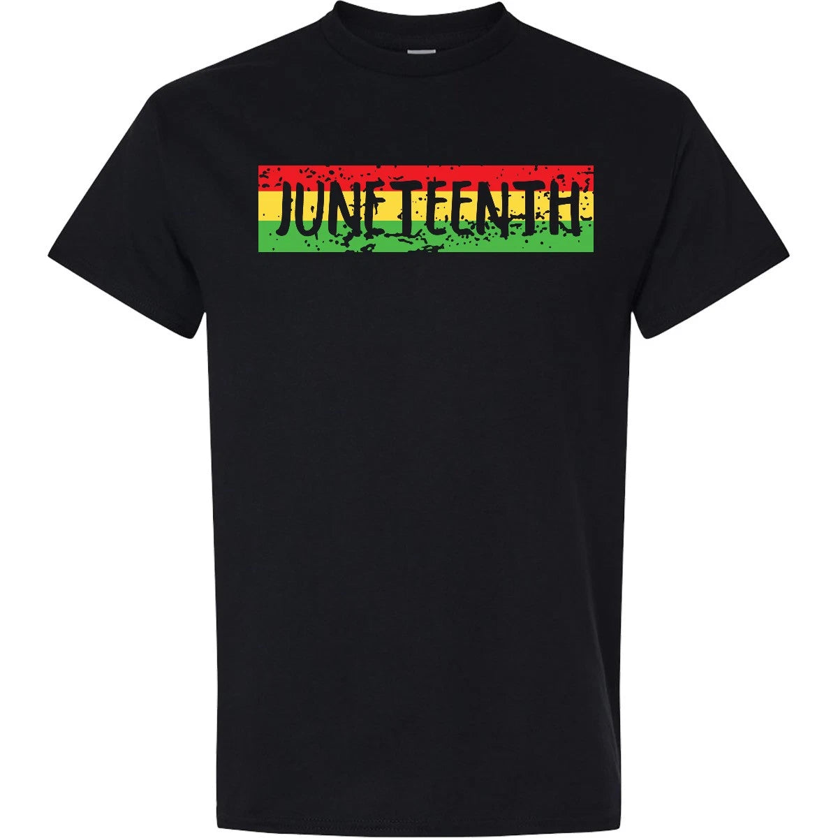 Inktastic Juneteenth Banner In Red Yellow And Green T-Shirt First Black History
