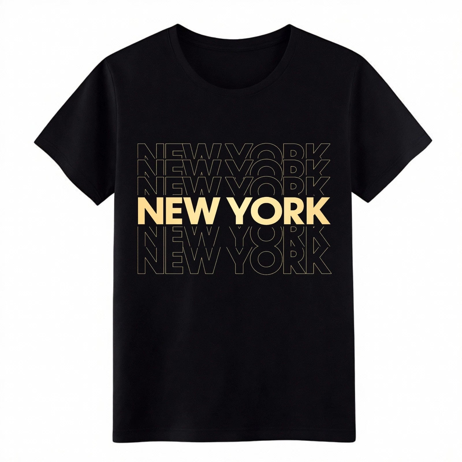 Unisex Retro Cotton Classic Fit Graphic Tee New York Casual Street Gift T-Shirt