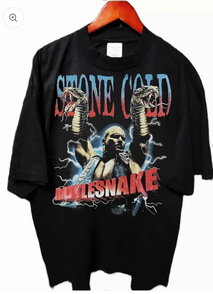 STONE COLD ON A SHAKA HEAVYWEIGHT GARMET DYED T SHIRT "MODERN"