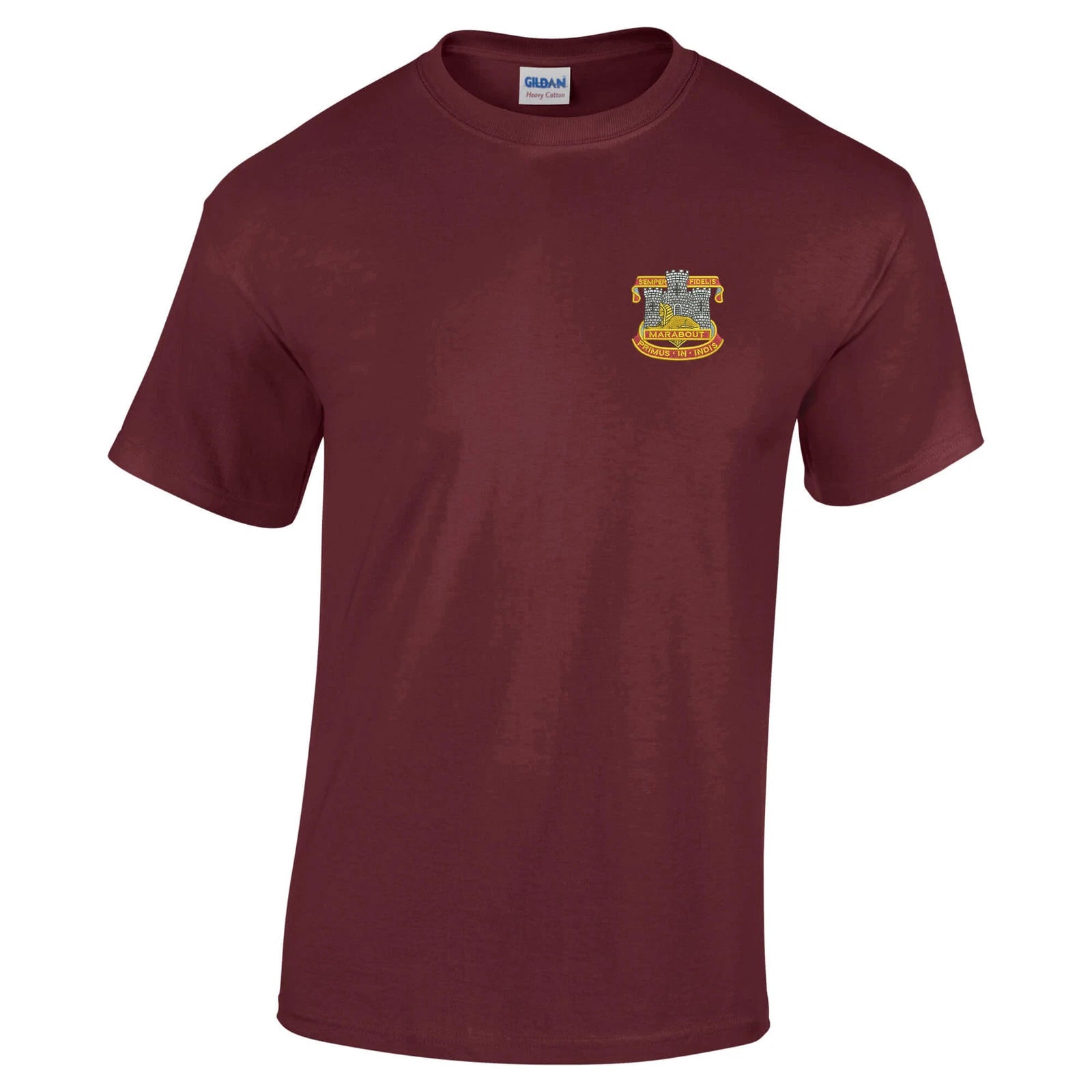 OFFICIAL Devon and Dorset Regiment Embroidered 100% Cotton T-Shirt