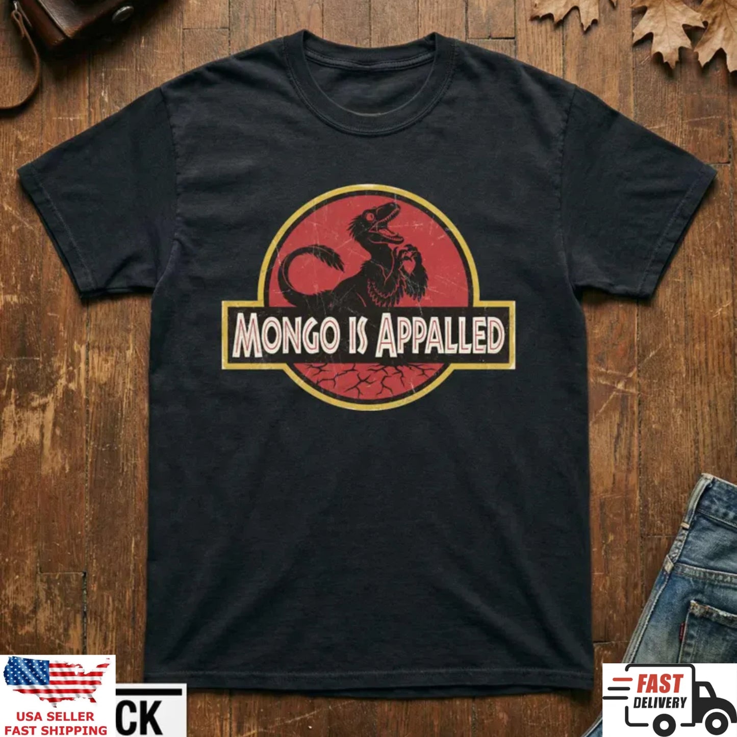 Mongo Is Appalled Shirt Funny Dinosaur Parody Retro Movie Graphic Tee Gift