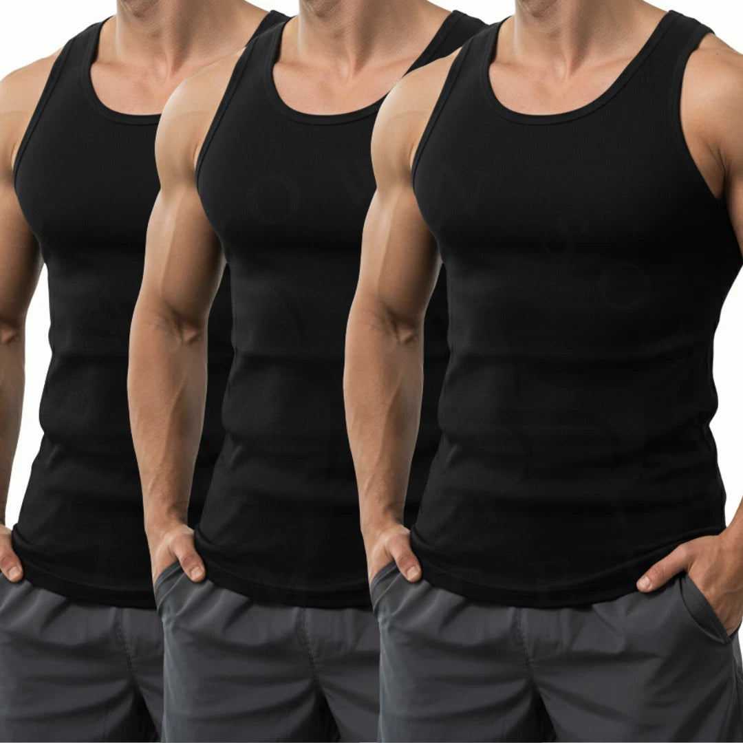 MENS VESTS 100% COTTON TANK TOP PLAIN SUMMER TRAINING GYM TOPS S-2XL 1-12 PACK
