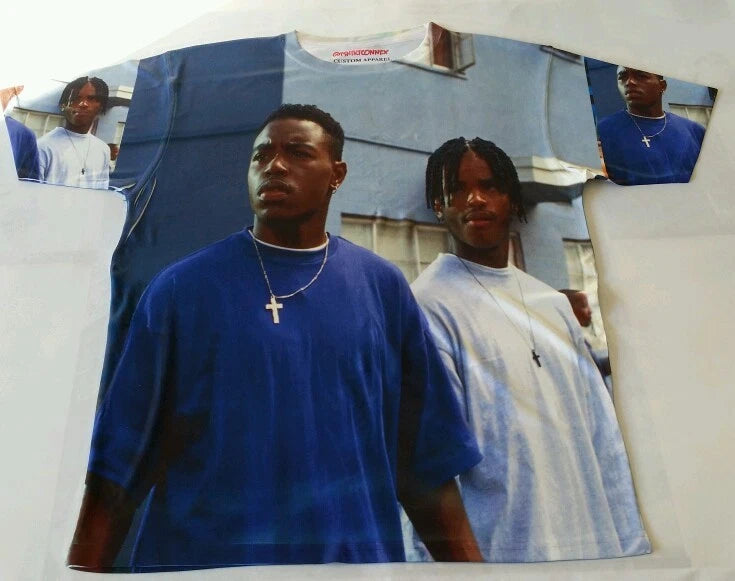 Custom Menace to Society Sublimated shirt laney pantone bred toro