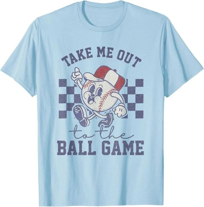 Take Me Out to The Baseball Ball Game Softball Vintage T-Shirt