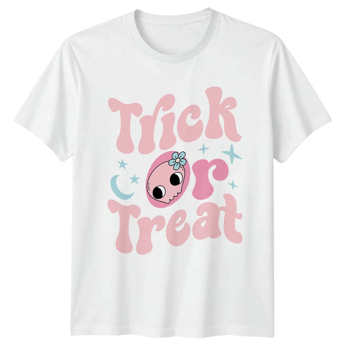 Trick Or Treat Womens T-Shirt Kawaii Halloween Gift For Her