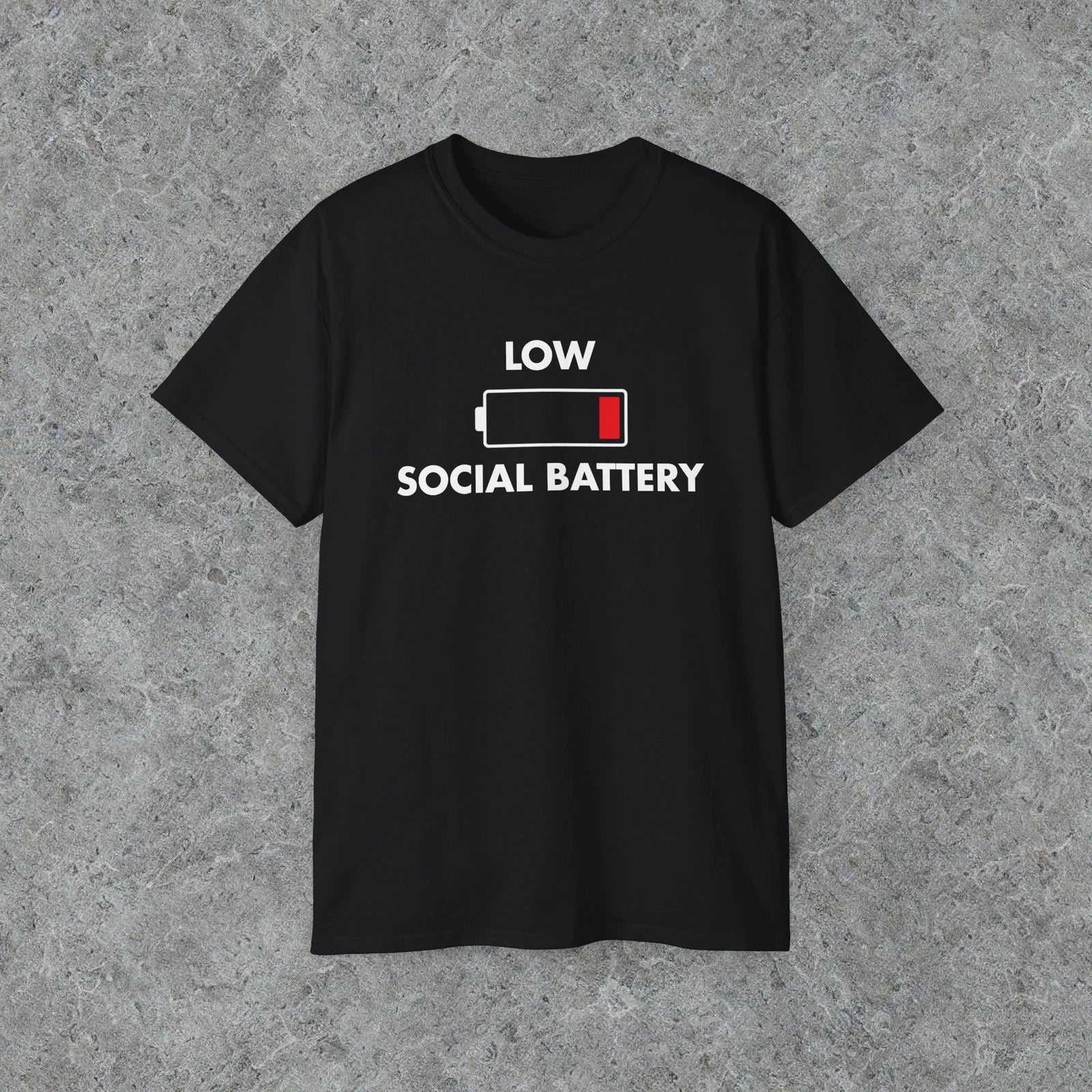 Low Social Battery shirt, funny anti social introvert tshirt, introvert gift