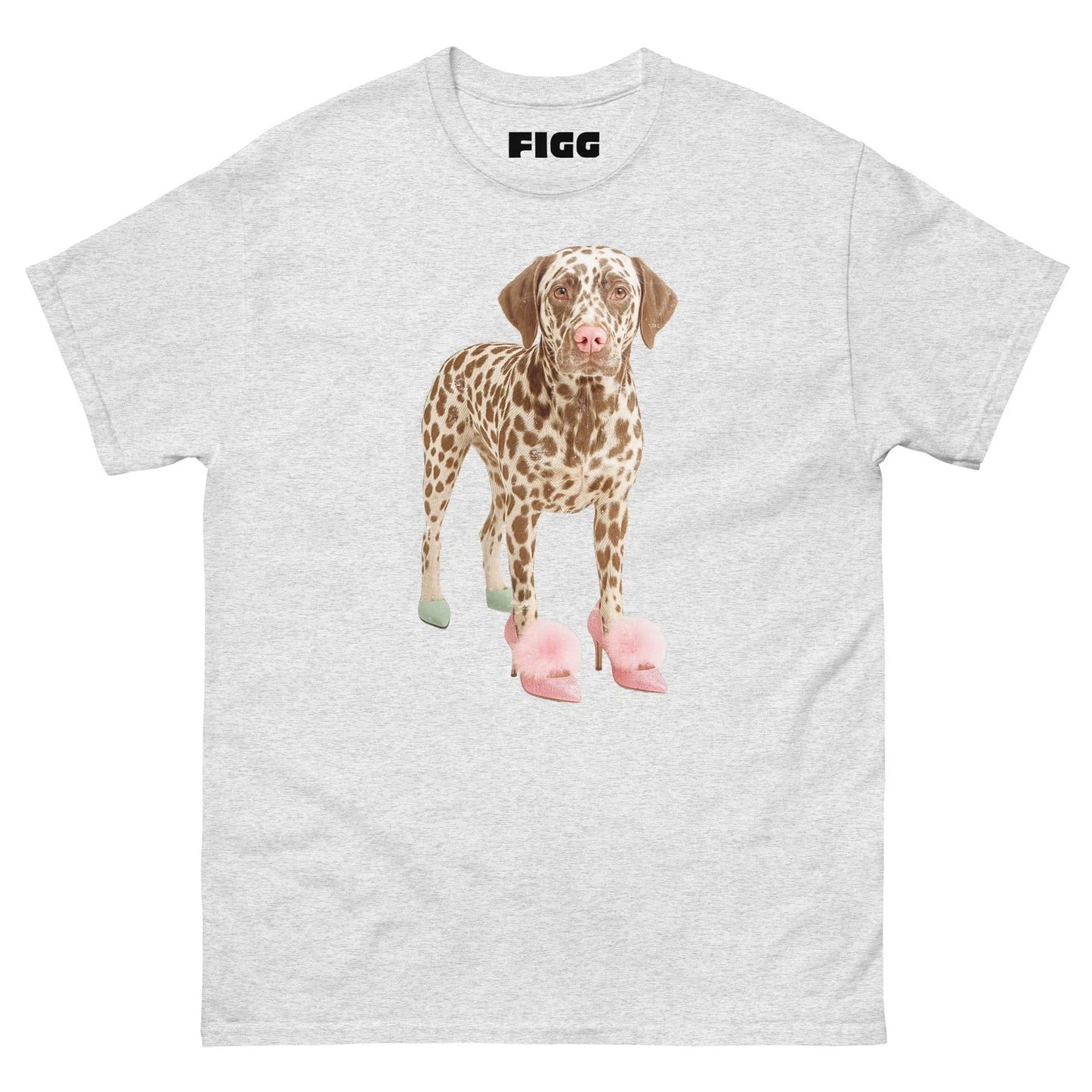 Funny Dalmatian Dog in High Heels Dog Art, Aesthetic Graphic Tee