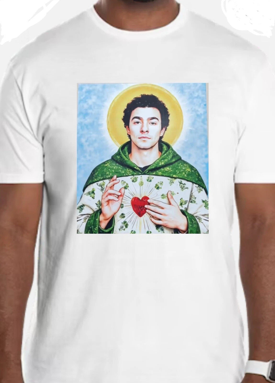 Saint LUIGI MANGIONE T-SHIRT  BEAUTIFUL GRAPHICS! THE ORIGINAL DESIGN! TEE SHIRT