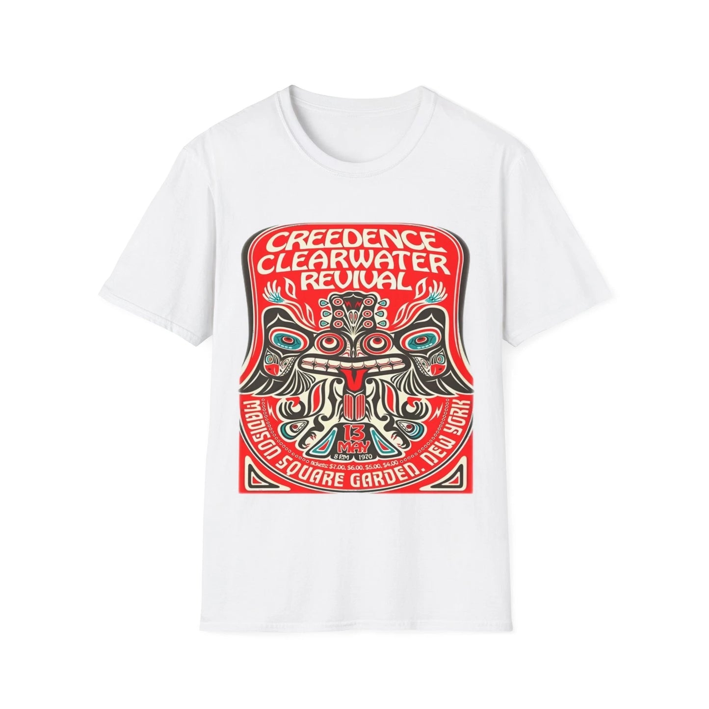 Unisex Soft Cotton T-Shirt. CCR, Creedence Clearwater Revival