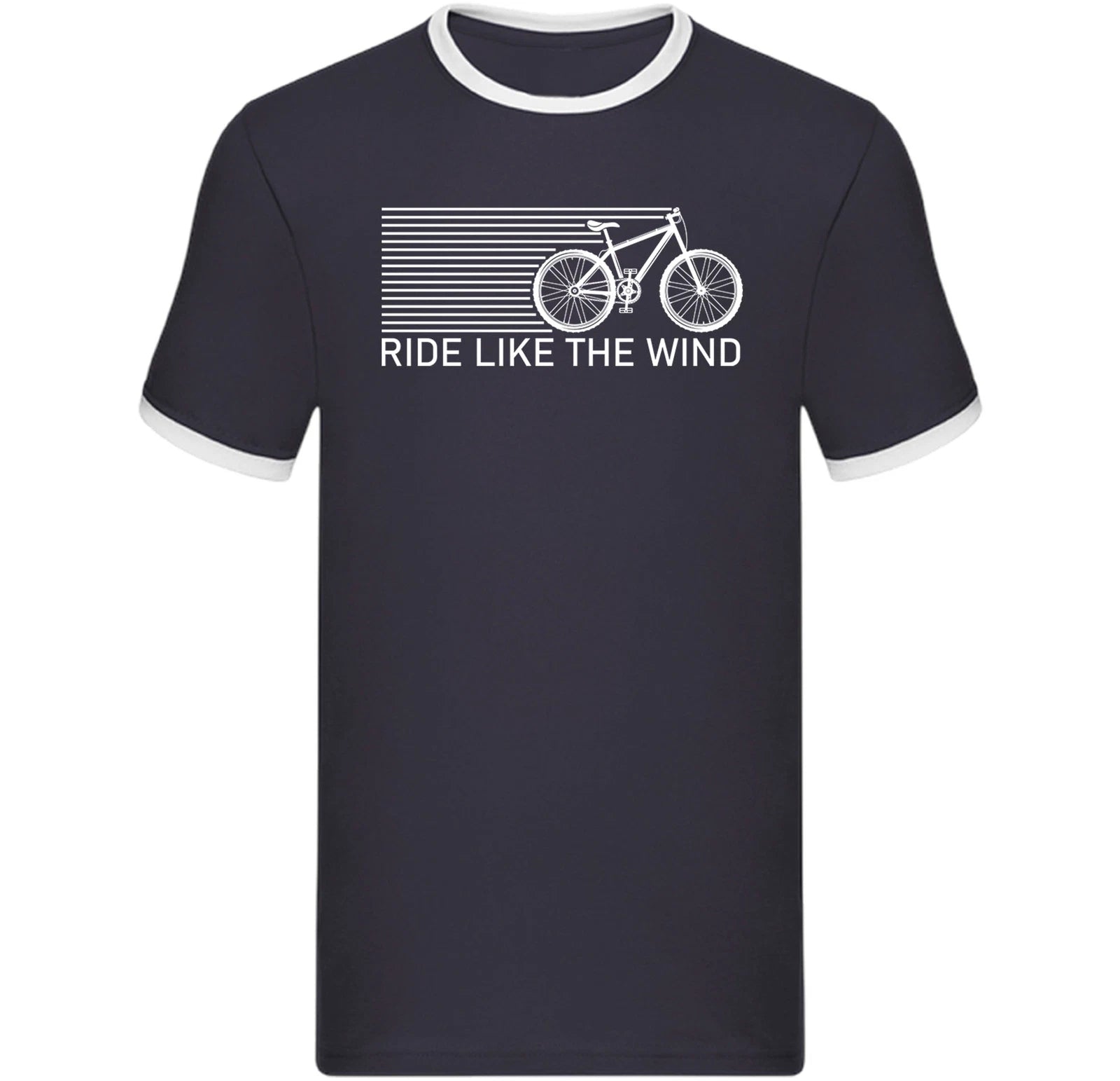 Ride Like the Wind Ringer T Shirt,Cycling Ringer shirt,Road cycling apparel Top