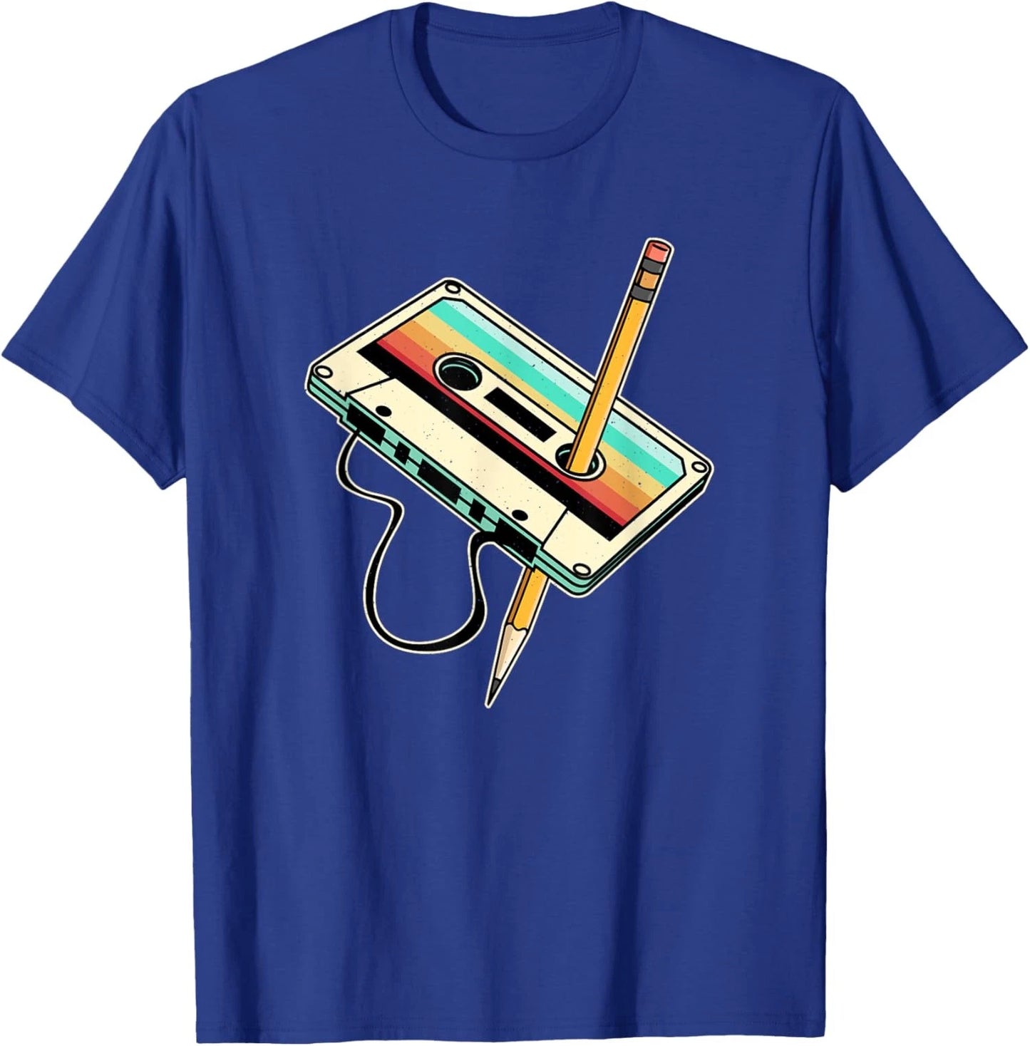 Cool 80s 90s Retro Party Costume Nostalgia Cassette Unisex T-Shirt