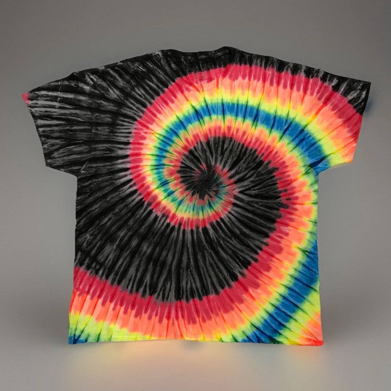 *New* 2XL - Sm Handmade Tie Dye, Rainbow Road (No pink) Crew or V-Neck