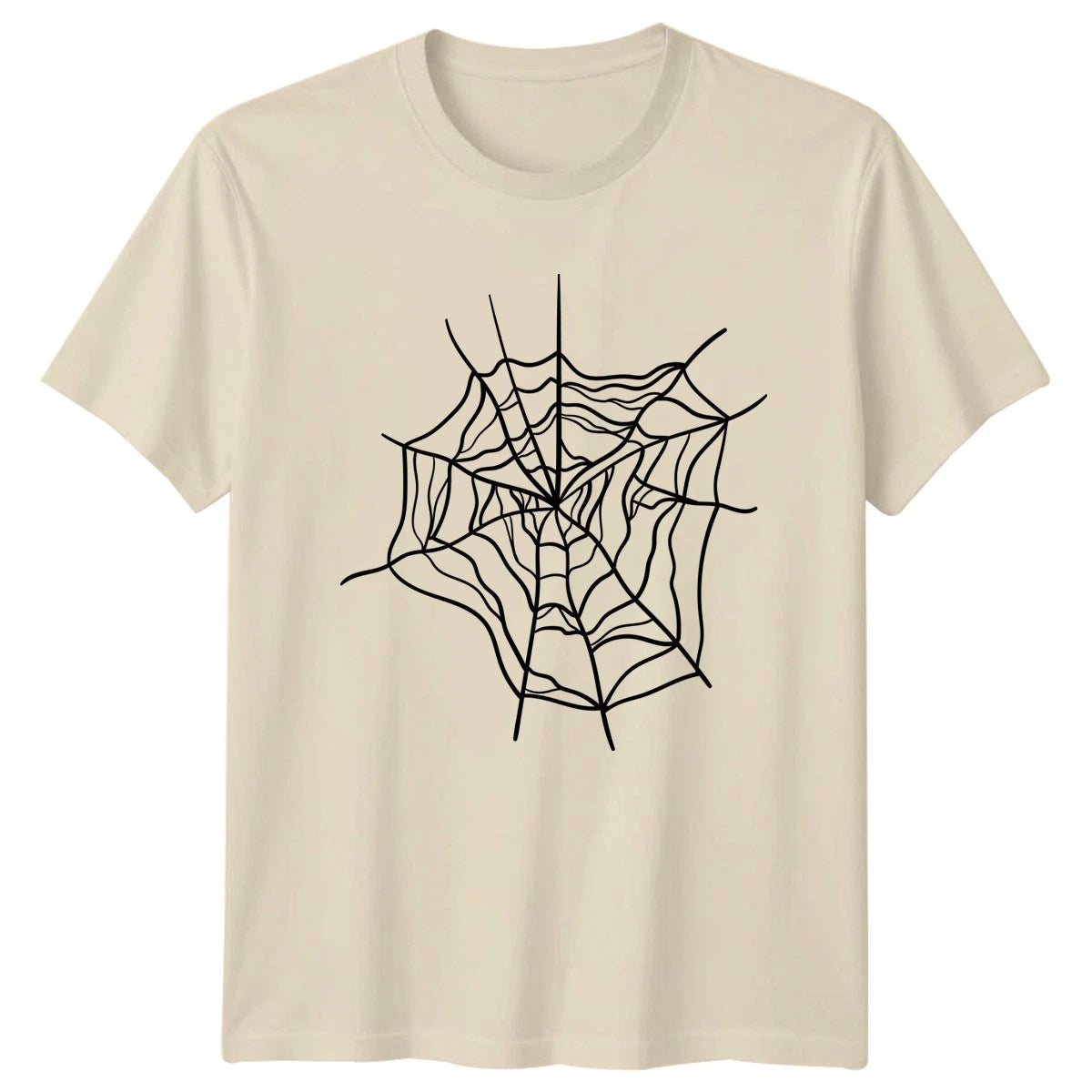 Classic Spider Web T-Shirt Gothic Spider Halloween Nature