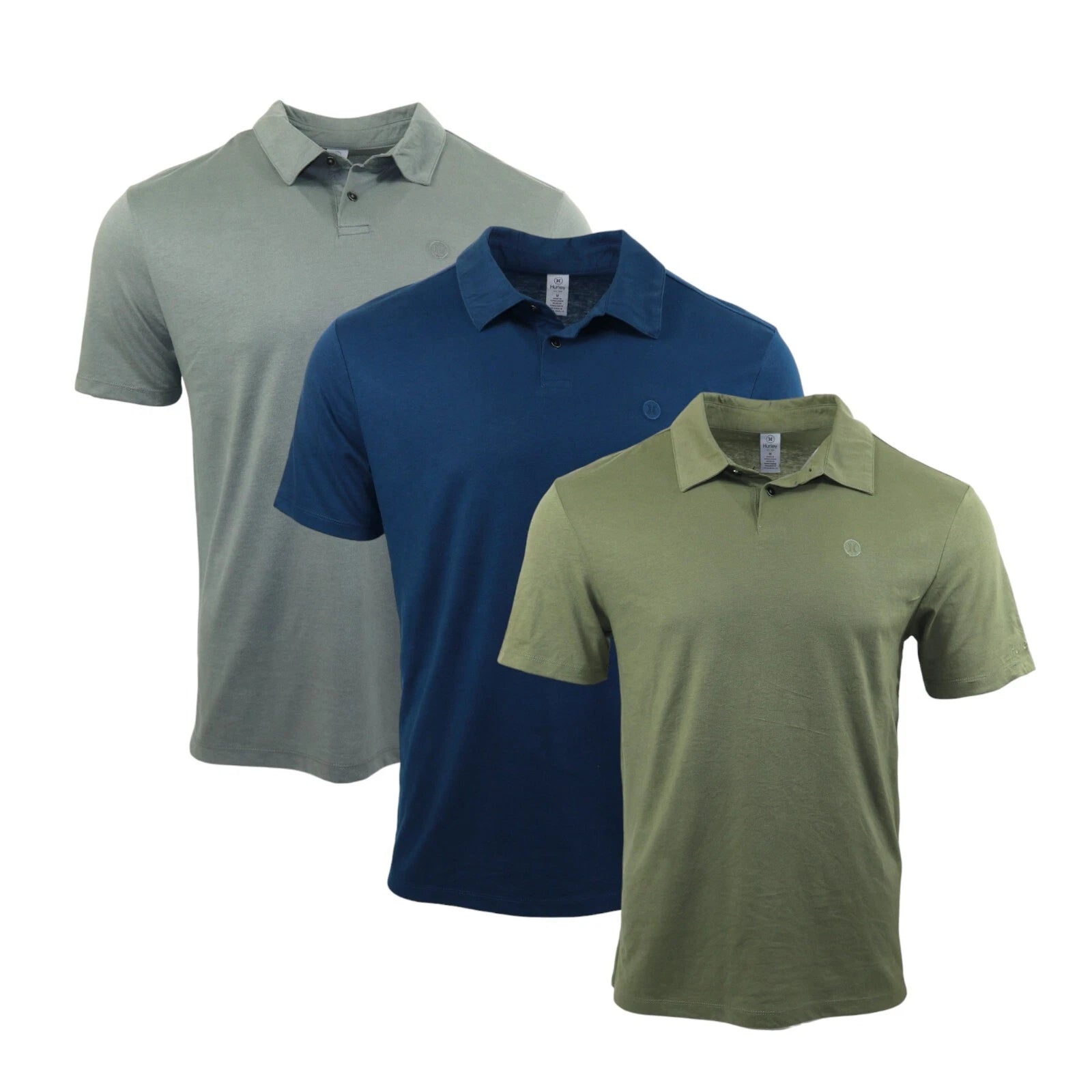 Mens Hurley T shirts Polo H2o Dri Ace Slub Short Sleeve Polo