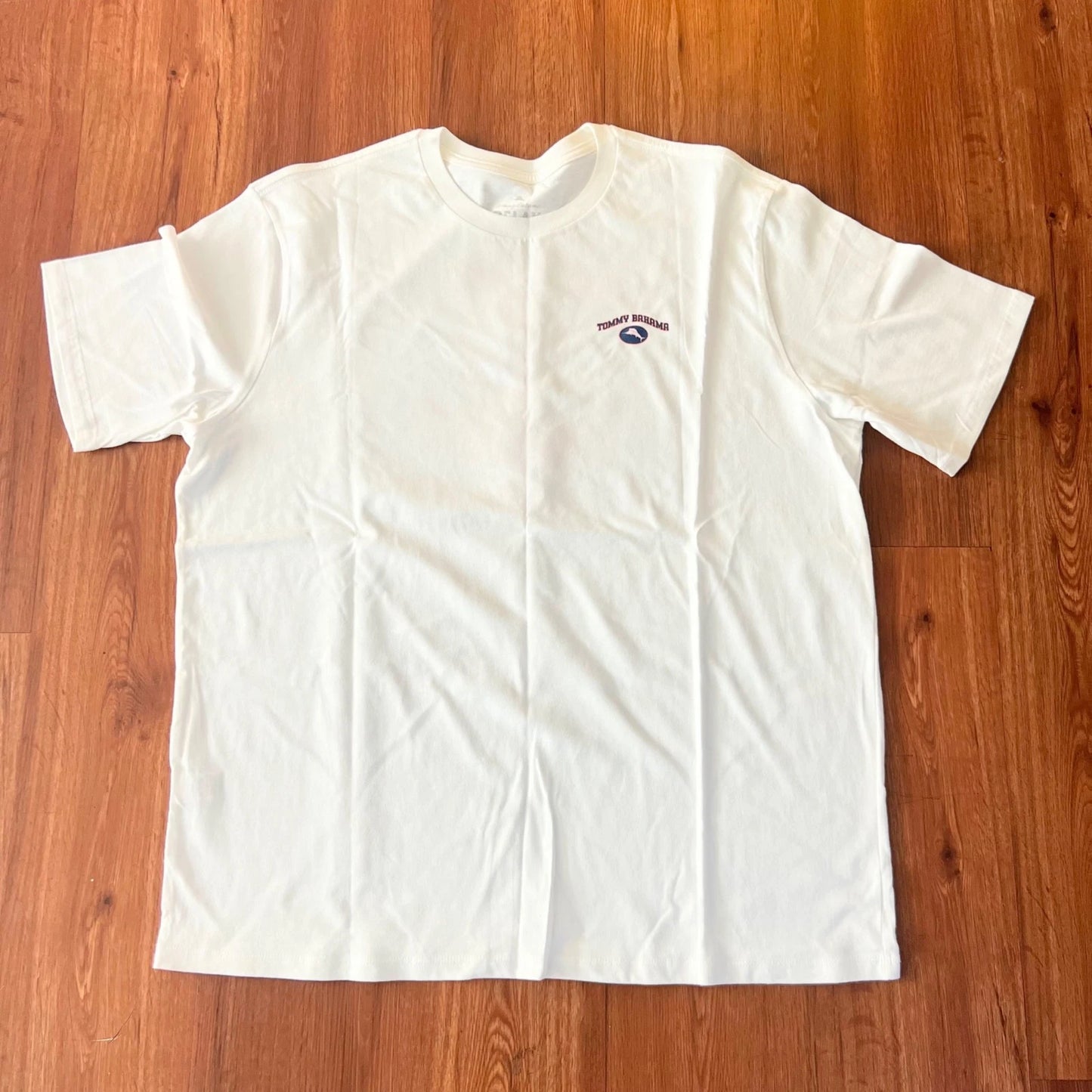 Tommy Bahama Pregame warm up White Graphic T-Shirt Tee