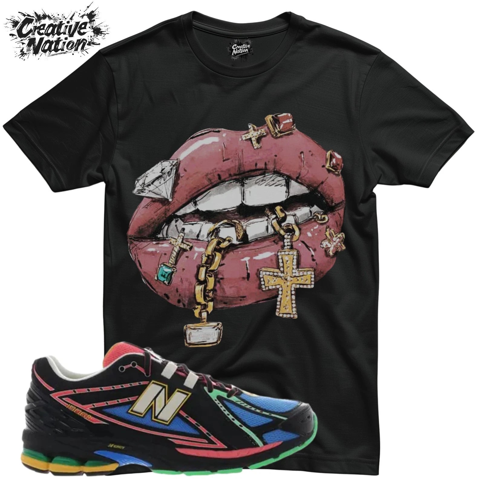 Shirt To Match New Balance 1906R Black Multi Unisex Tee Sneaker Shirt Cool Shirt