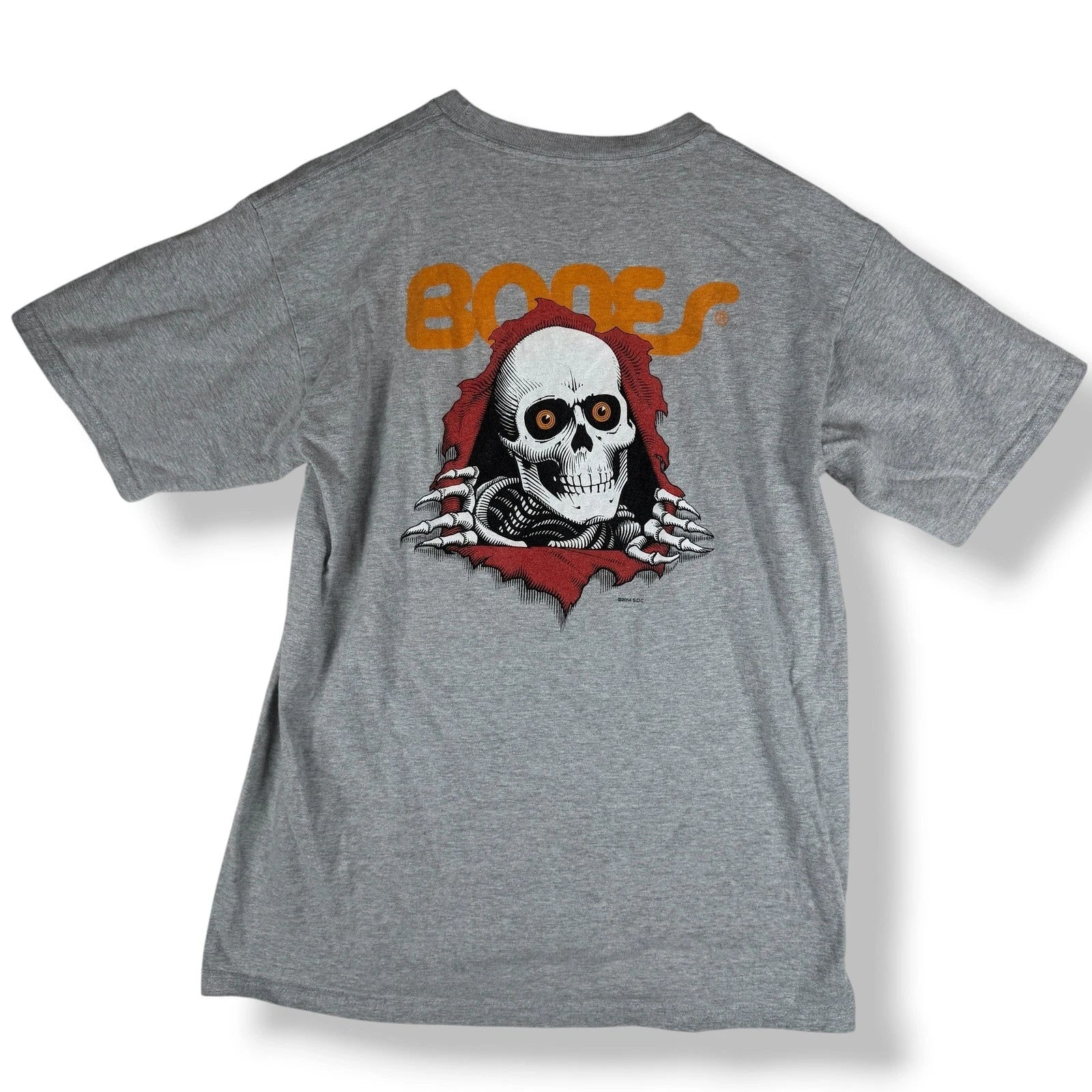Powell Peralta Bones Ripper T Shirt Mens Size Medium Skate Streetwear Skull 2014