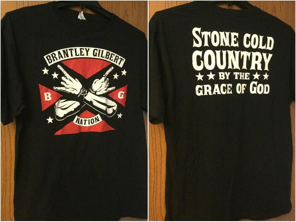BRANTLEY GILBERT NATION BLACK T SHIRT