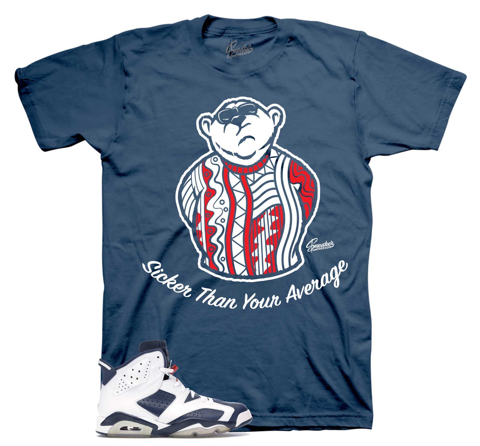Shirts To Match Retro 6 Olympic Paris - Big bear Sneaker Tees