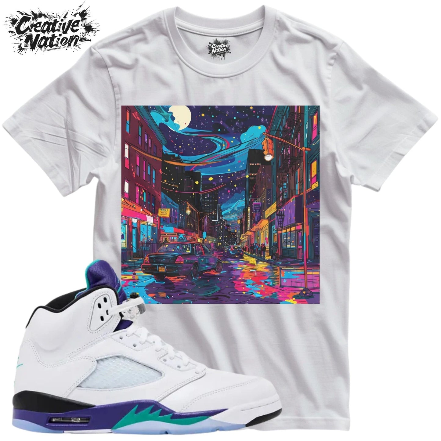 Shirt To Match 5 Grape Unisex Tee Sneaker Shirt Cool Shirt For Sneaker Tee
