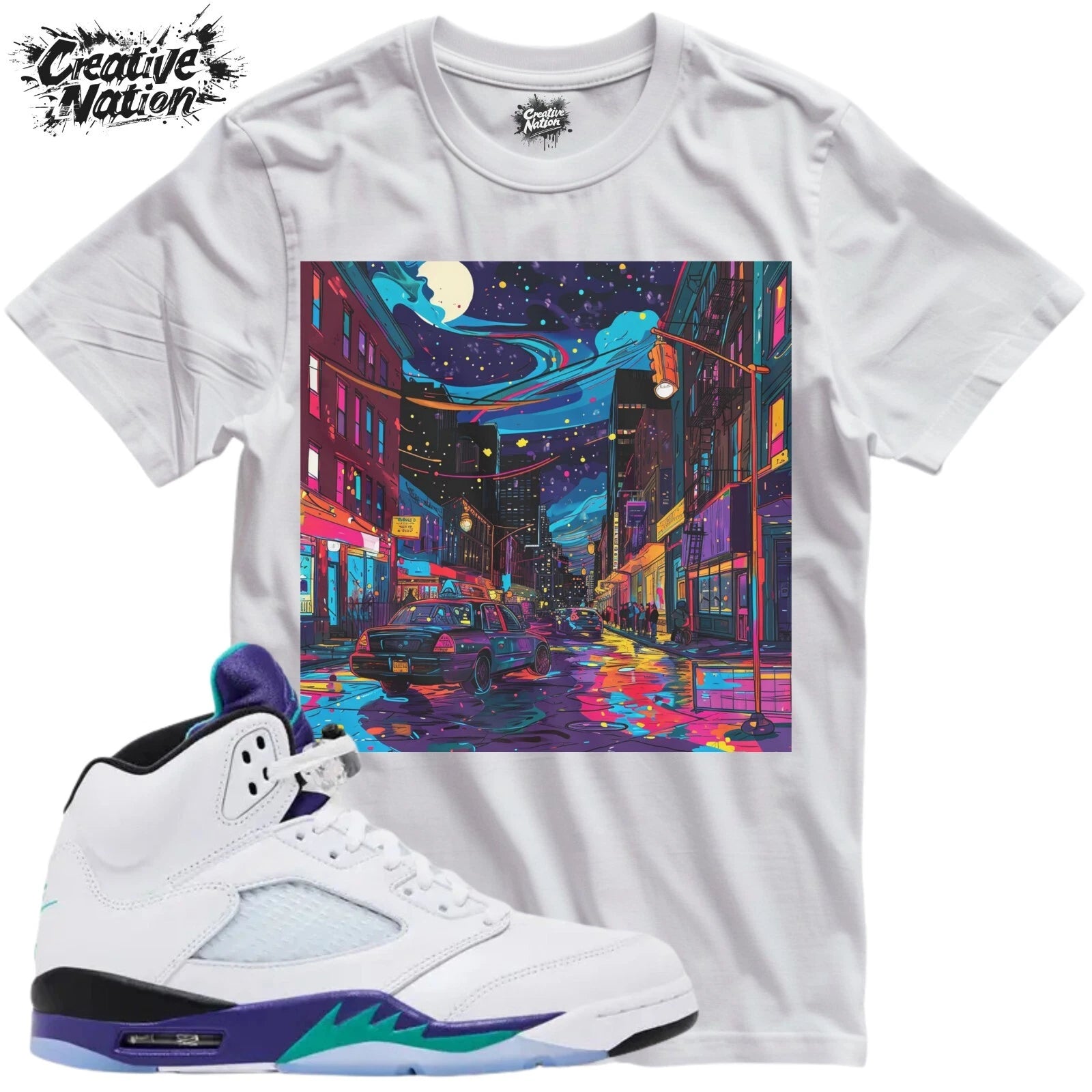 Shirt To Match 5 Grape Unisex Tee Sneaker Shirt Cool Shirt For Sneaker Tee