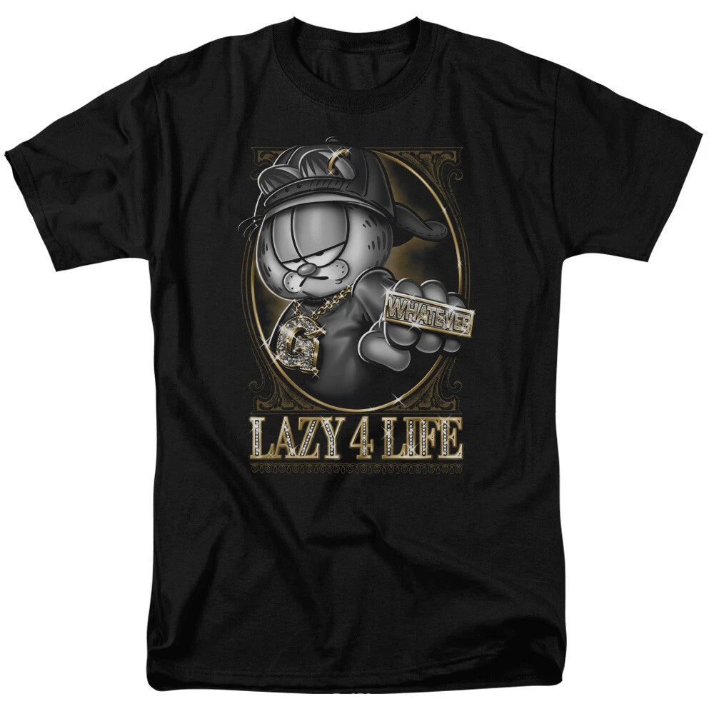 Garfield "Lazy 4 Life" T-Shirt - Regular or Tank - to 6X