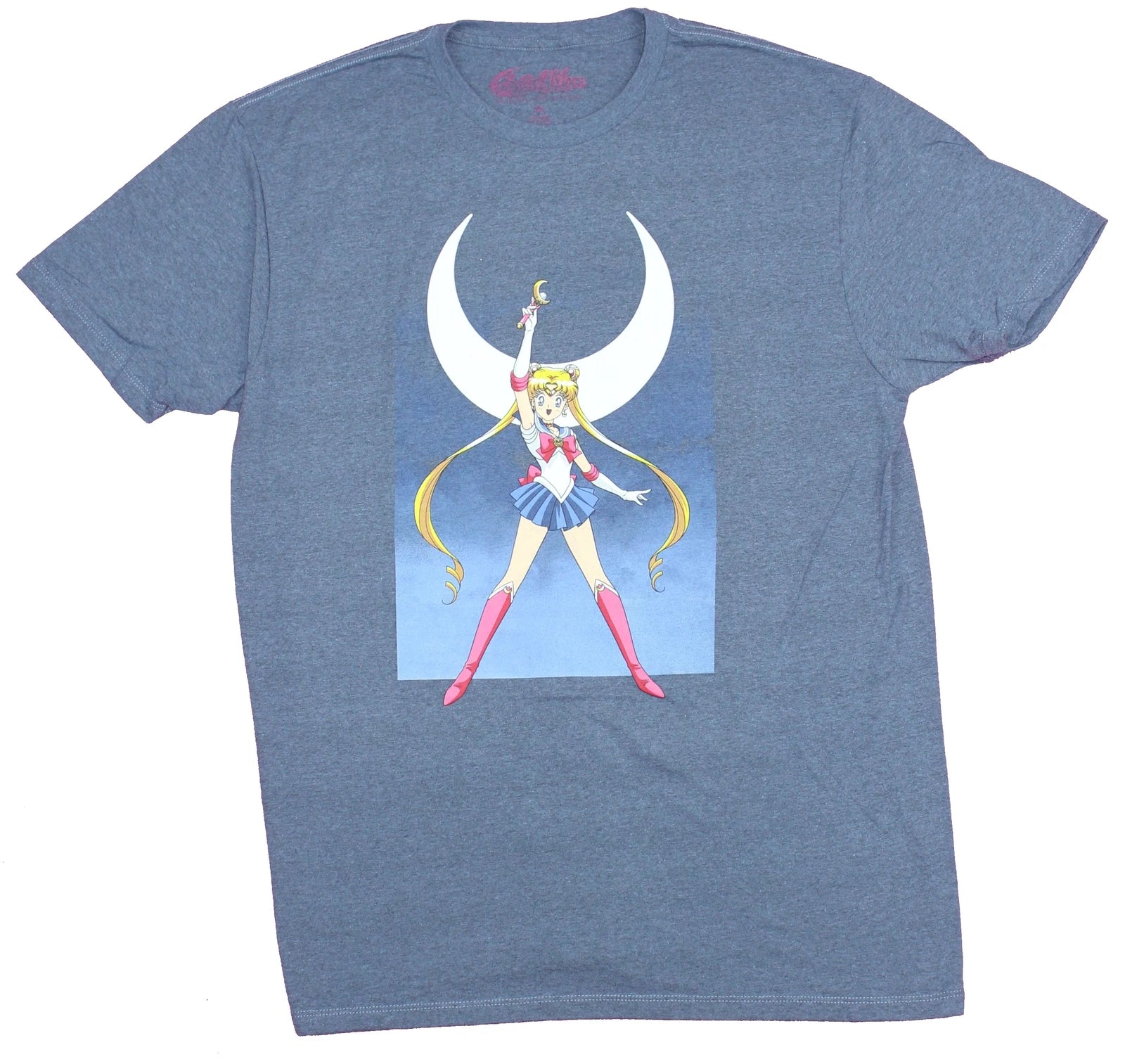 Sailor Moon Adult New T-Shirt -Power of The Moon Pose