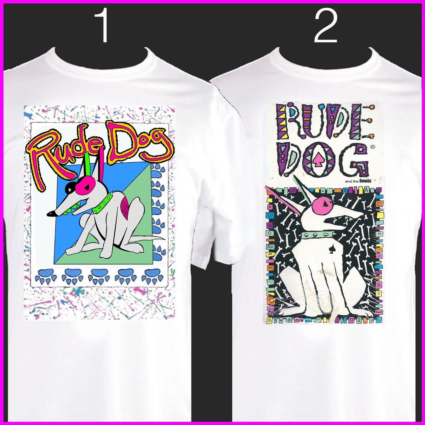 Rude Dog - Tshirt, 1980s, 90s cartoon.